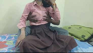 Cewek Kuliahan India Ngentot Sama Pacar Di Kamar, Makin Greget Pas Ngomong Porno
